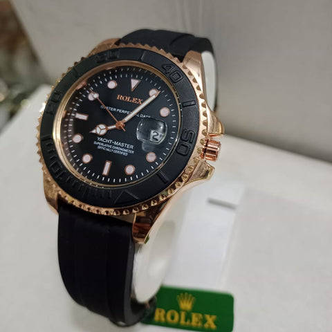 Rolex Oyster Perpetual Yacht Master Watch Combining Iconic Design With Precision Craftsmanship - Golden