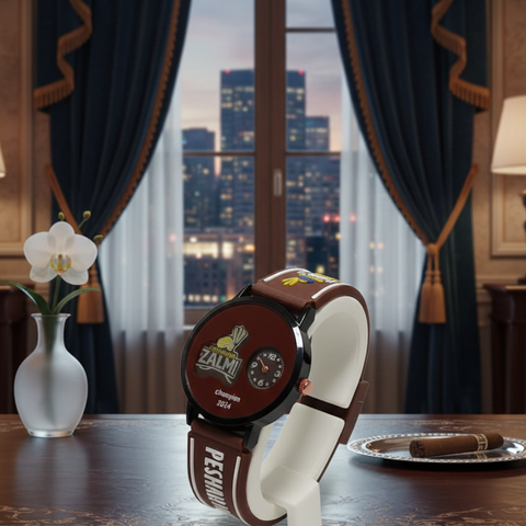 Peshawar Zalmi Rubber Belt Watch | 3 Color in 1