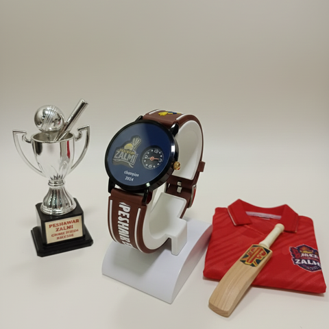 Peshawar Zalmi Rubber Belt Watch | 3 Color in 1